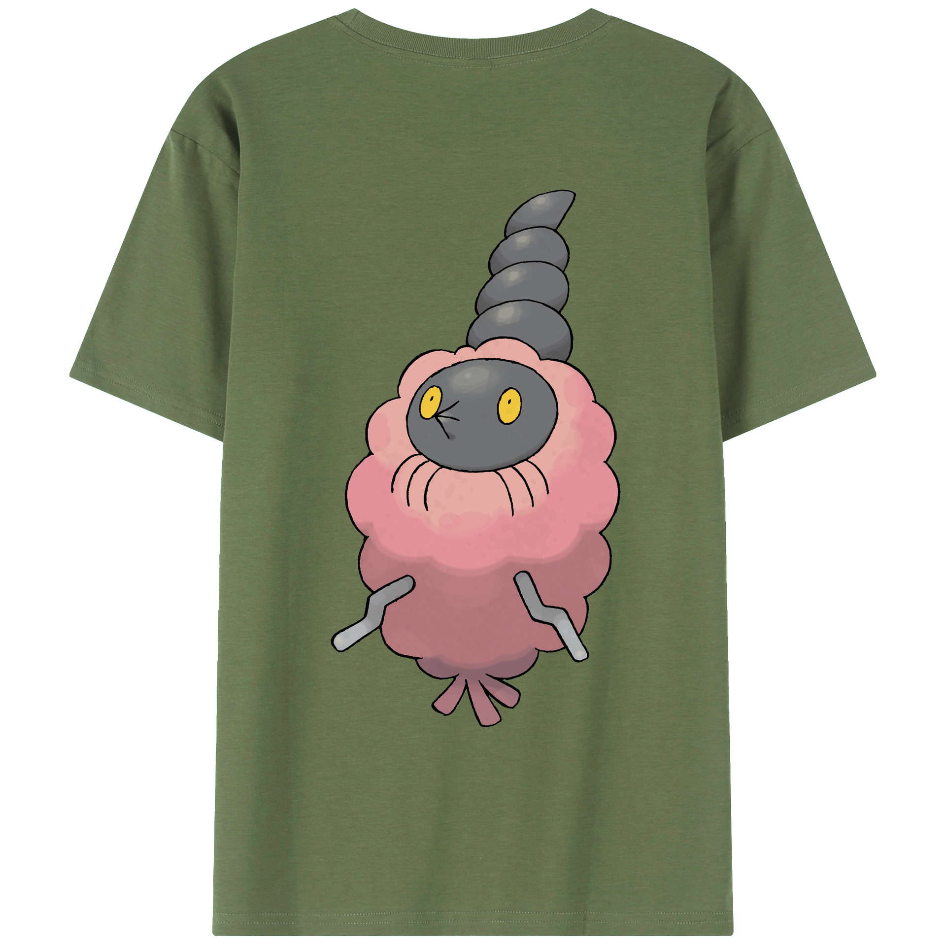 （画像用） ポケットモンスター Pokémon 綿100％ メンズ半袖Tシャツ（バックプリント） 通気性